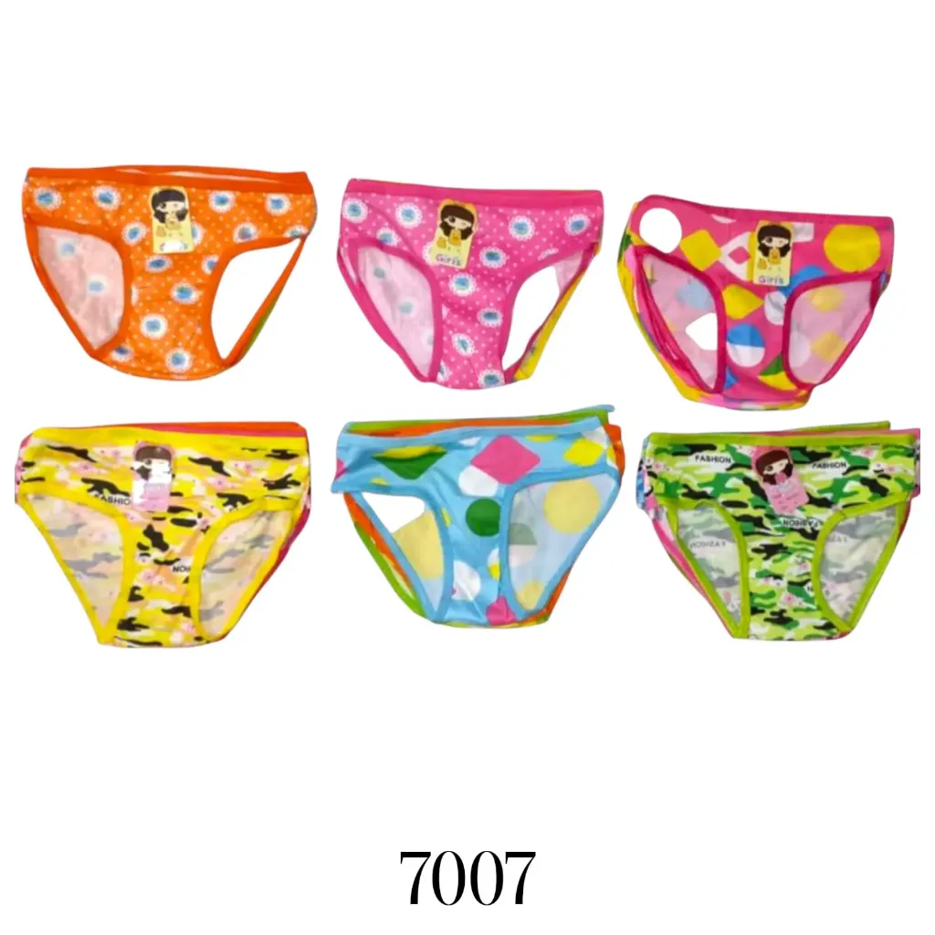 [7007] BIKINI NIÑA ALGODON GIRLS 5paq $36