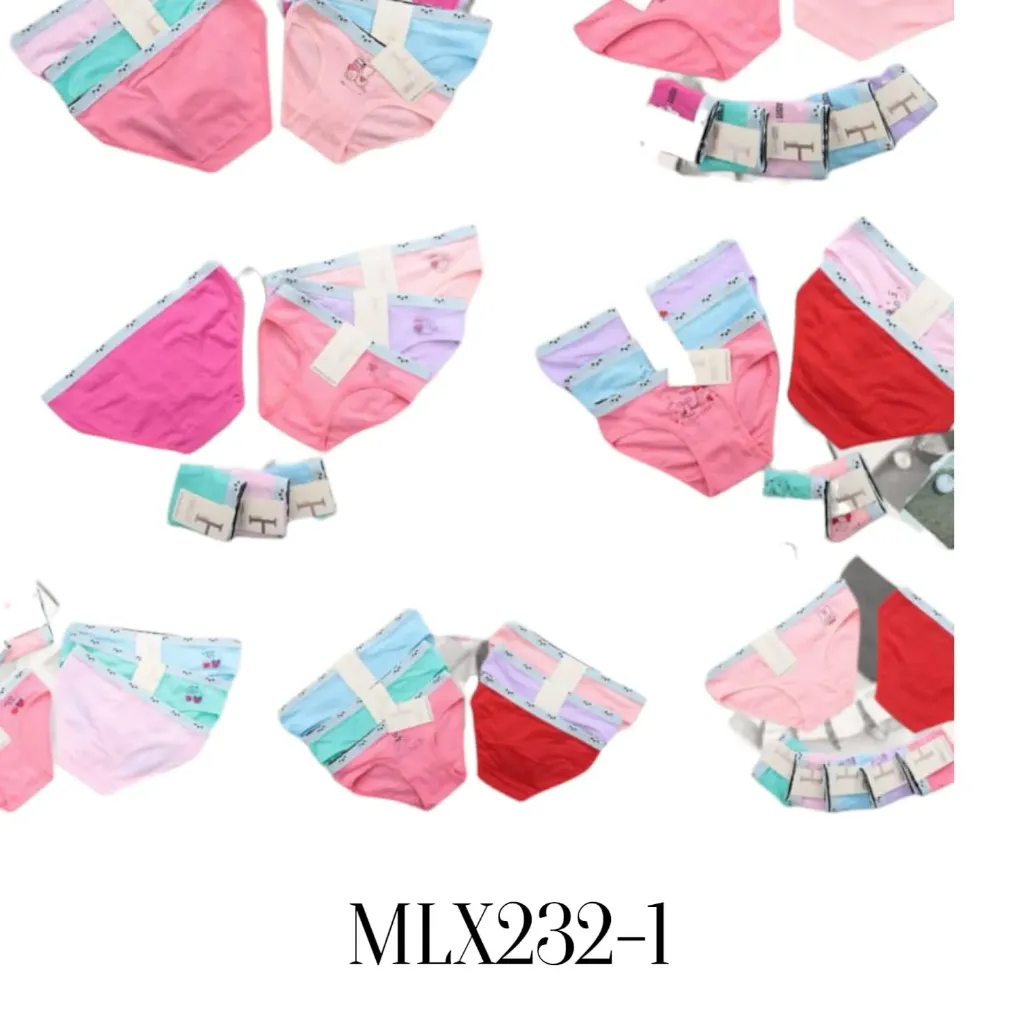 [MLX232-1] BIKINI NIÑA ALGODON MLX232-1 5 PAQ. $80