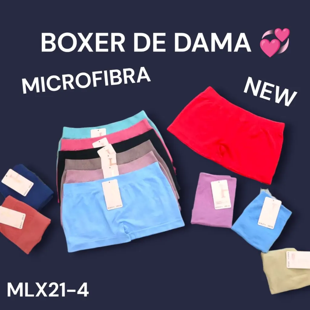 [MLX21-4] BOXER CORTO DAMA MLX21-4 5PAQ $115