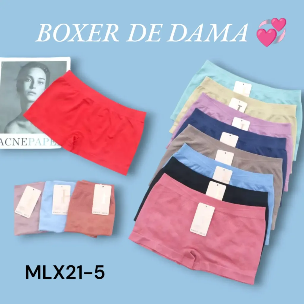 BOXER DAMA CORTO MLX21-5 5PAQ $115