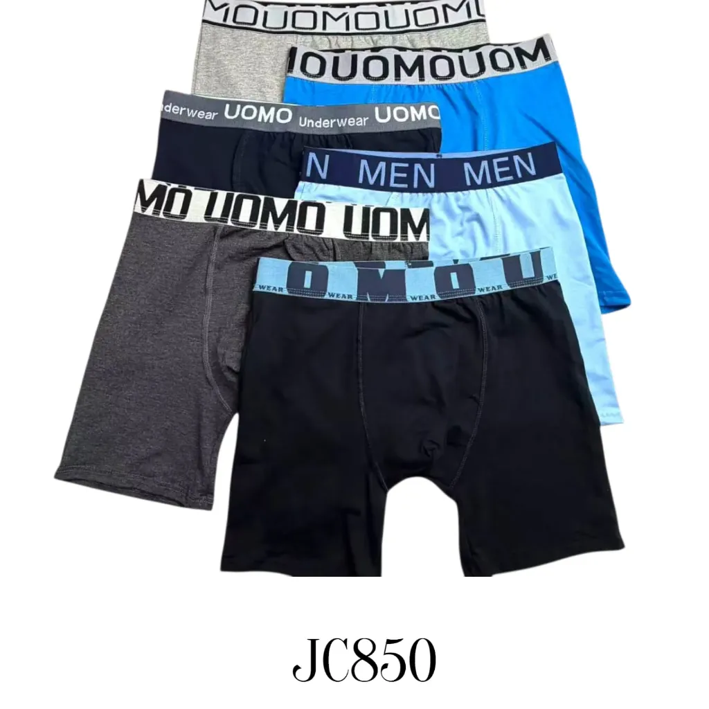 BOXER LICRA ALGODON 3/4 JC850 5PAQ $180