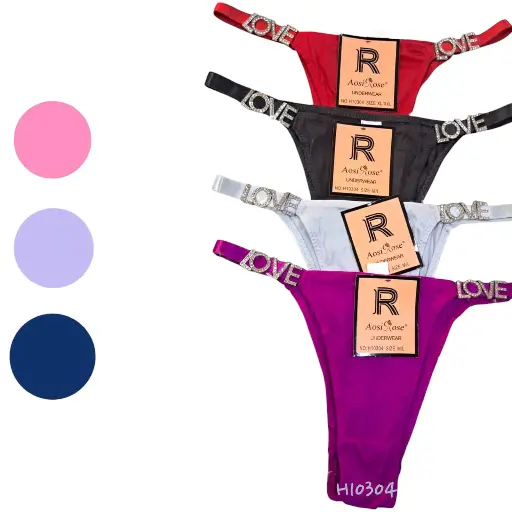 [H10304] TANGA LETRAS LOVE H10304